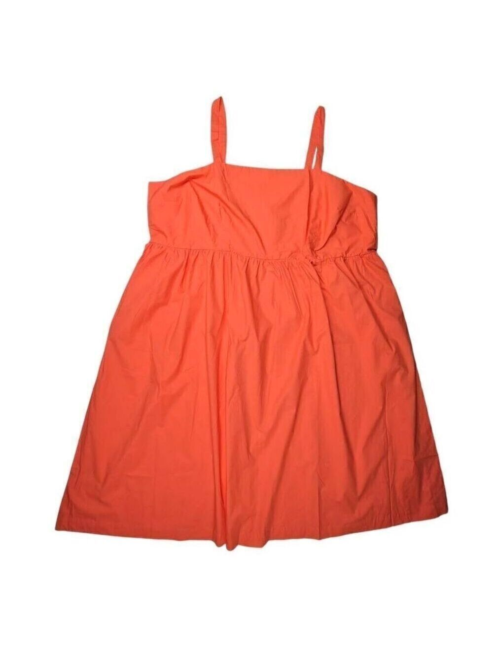 A new day Orange Sleeveless Sundress 4X